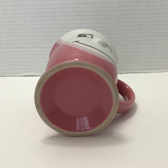 VTG Gryphon Ware Two Tone 3D Ceramic Cup Mug Morning Happy Smile Pink - Picture 8 of 8